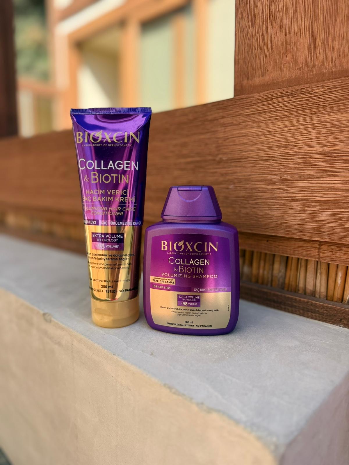 Bioxcin Biotin and Collagen shampoo and conditioner bundle