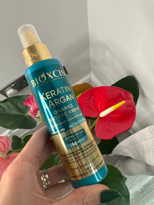 Bioxcin keratin & Argan leave in conditioner spray