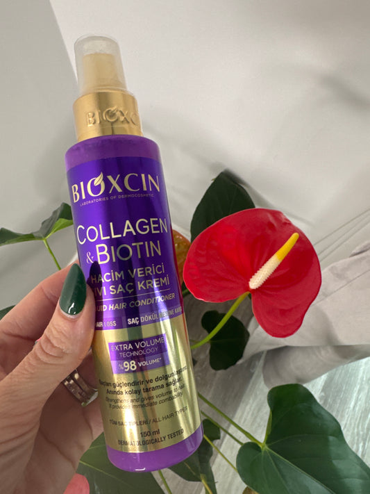 Bioxcin collagen & biotin leave in conditioner spray