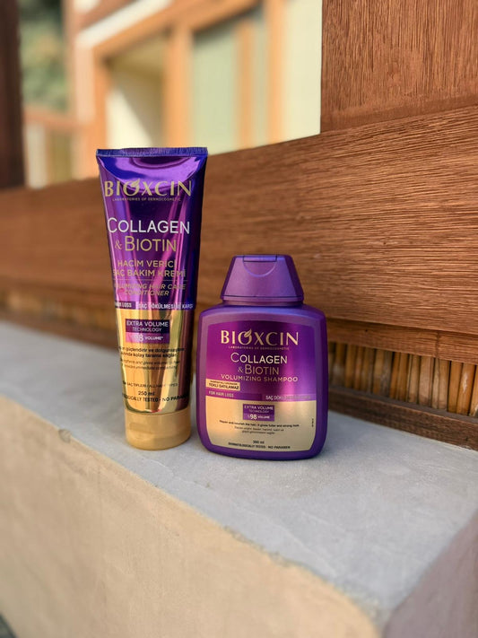 Bioxcin Biotin and Collagen shampoo and conditioner bundle